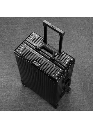 Hardcase Travel Suitcase Al-Mg Alloy Luggage Trolley With 4 Spinner Wheel 20 Inch 