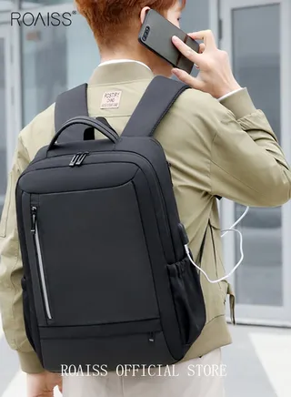 Multi Purpose Large Capacity Laptop Backpack with USB Charge Men Extra Large Carry On Backpack Men Water Resistant Traveling Suitcase Weekender Bag Daypack for Business 