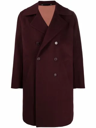Double-Breasted Wool Coat