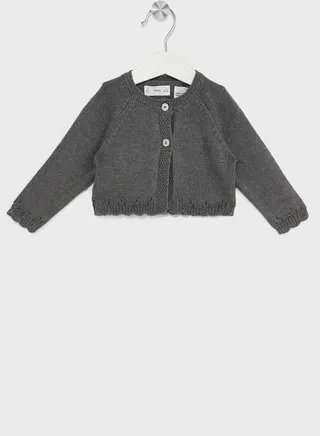 Infant Essential Button Cardigan 