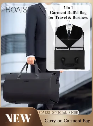 Large Capacity Outdoor Travel Bag Portable Suit Garment Storage Bag Foldable Business Luggage Bag with Multifunctional Organizer Suitable for Carrying and Storing Travel Essentials 