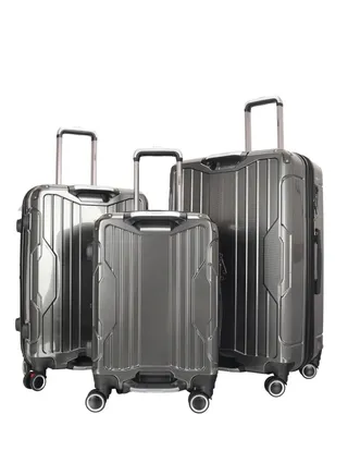 Trolley Luggage Set of 3 PCS TPC Hard Side Spinner Wheels with TSA Lock 