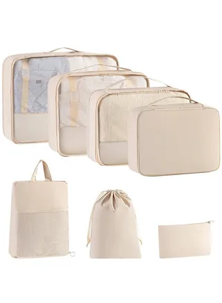 Travel storage bag set, toiletries and cosmetics packaging, storage bag, luggage and travel bag 