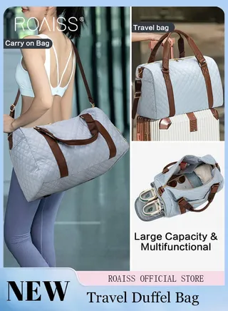 Minimalist Duffel Bag Large Capacity Waterproof Gym Bags Unisex for Fitness Training Outdoor Travel with Adjustable Hardware Buckle and Comfortable Handheld Suitable for Women or Men 