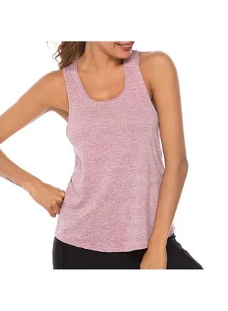 Quick Dry Sports Tank Tops Pink 