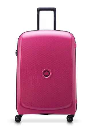 Delsey Belmont+ 71cm Hardcase 4 Double Wheel Non-Expandable Check In Luggage Trolley Raspberry 