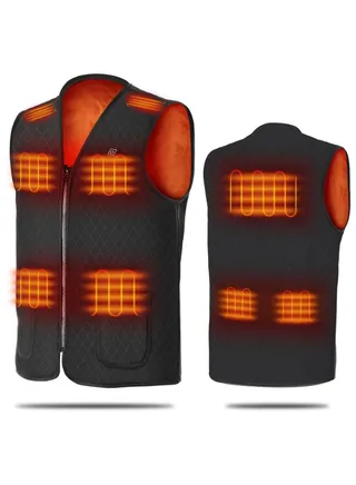 Electric Heating Vest Black 