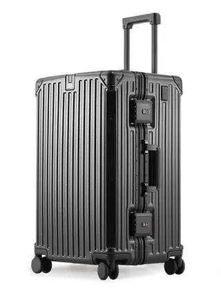 Premium Expandable Aluminum Frame ABS & PC Suitcase With USB charging port and C type 24 Inch 