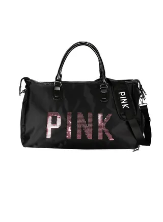 Casual Style Large Capacity Travel Tote Black 