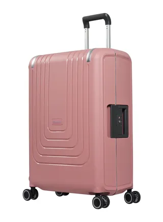Vertica Hard Case Travel Bag Luggage Trolley Polypropylene Lightweight Suitcase 4 Quiet Double Spinner Wheels With Tsa Lock B0006 Pink 
