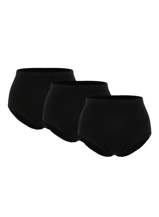 Pack Of 3 Cotton Briefs BY1818LB Black 