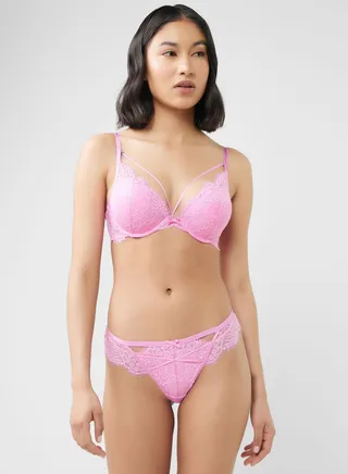 High Leg Lace Brief 
