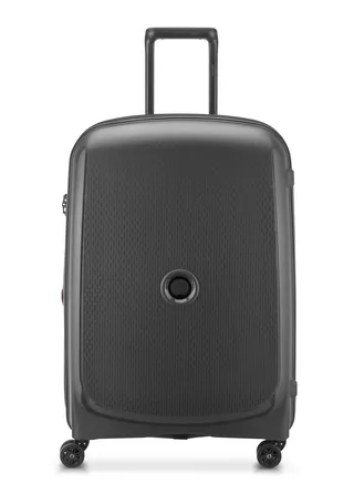 Delsey Belmont + 71cm Hardcase 4 Double Wheel Expandable Check In Luggage Trolley Black 