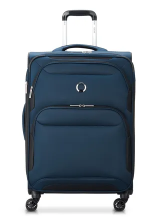 Delsey Sky Max 2.0 70.5cm Softcase 4 Double Wheel Expandable Check-In Luggage Trolley Blue - 00328482002Z9 