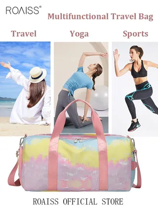 New Trend Travel Duffel Bag Sports Gym Tote Bag Shoulder Crossbody Overnight Bag for Women Men Weekender Labor Delivery Bag 