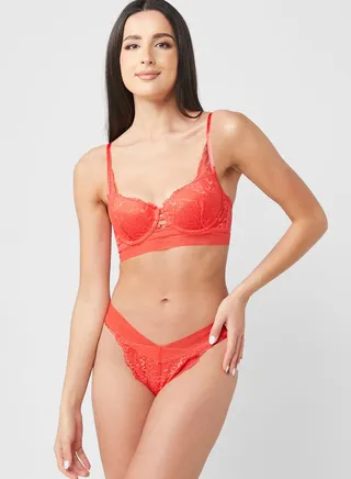 Lace High Leg Brief 