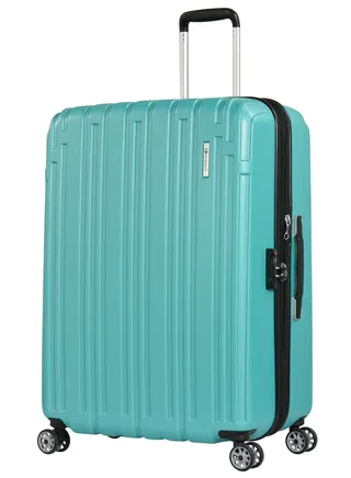 HardCase Travel Bag Makrolon Polycarbonate Lightweight Expandable Zipper And Robust 4 Quiet Wheels With TSA Lock Kg82 