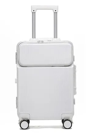Premium Expandable Aluminum Frame ABS & PC Suitcase With USB Charging Port 20 Inch 