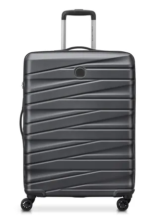 Delsey Tiphanie 70cm Hardcase 4 Double Wheel Expandable Check-In Luggage Trolley Case Grahite 