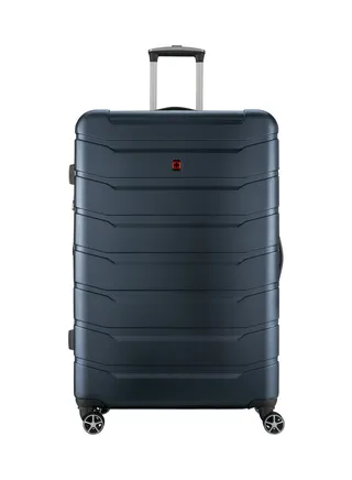 Wenger Vaiana Large Hardside Expandable 87cm Check-In Luggage Trolley Navy Blue - 612358 