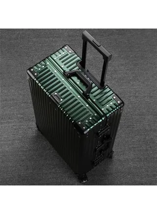Hardcase Travel Suitcase Al-Mg Alloy Luggage Trolley With 4 Spinner Wheel 29 Inch 