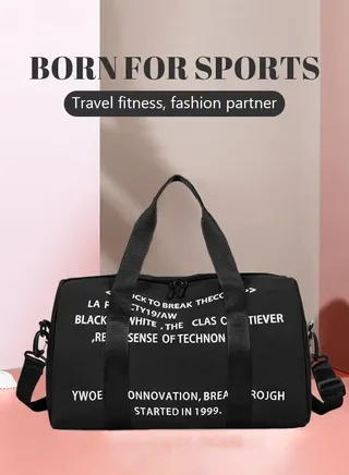 Unisex Gym Duffel Bag Printing Lightweight Waterproof Multipurpose Large Capacity Outdoor Luggage Handbag for Fitness Sports Swimming Travel 