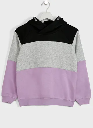 Kids Color Block Hoodie 