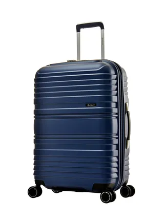 Hard Case Travel Bag Luggage Trolley TPO Lightweight Suitcase 4 Quiet Double Spinner Wheels with TSA Lock KH16 Aqua Blue 
