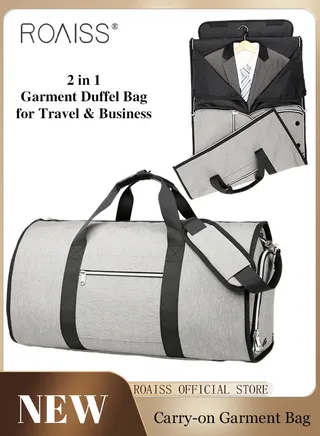 Large Capacity Outdoor Travel Bag Portable Suit Garment Storage Bag Foldable Business Luggage Bag with Multifunctional Organizer Suitable for Carrying and Storing Travel Essentials 