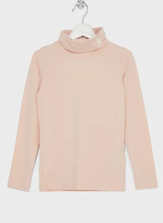 Kids High Neck Knitted Sweater 