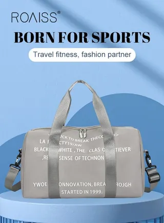 Unisex Gym Duffel Bag Printing Lightweight Waterproof Multipurpose Large Capacity Outdoor Luggage Handbag for Fitness Sports Swimming Travel 