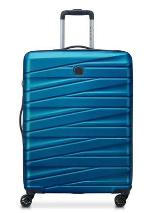 Delsey Tiphanie 70cm Hardcase 4 Double Wheel Expandable Check-In Luggage Trolley Case Steel Blue - 00389281922ME 