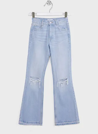 Youth Distressed Flared Jeans 