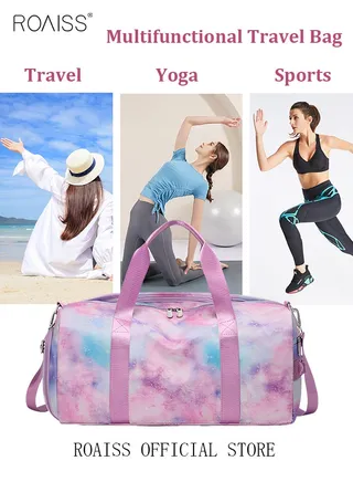 New Trend Travel Duffel Bag Sports Gym Tote Bag Shoulder Crossbody Overnight Bag for Women Men Weekender Labor Delivery Bag 