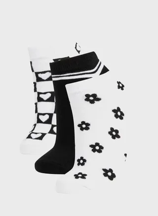 Women'S Cotton 3 Pack Short Socks 