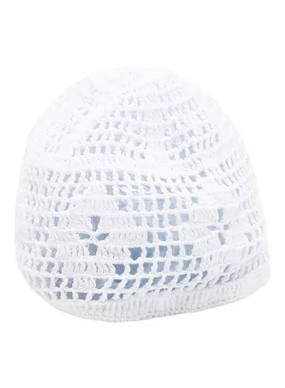 Casual Ghafiya And Kufi Cap White 