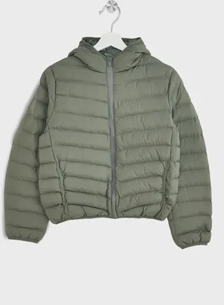 Girls Padded Hooded Jacket 