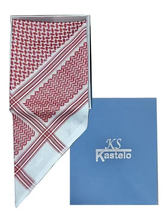 Kastelo Casual Shemagh Red And White Excellent Material 