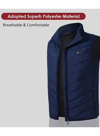 USB Powered Heated Thermal Waistcoat Black 