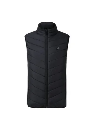 USB Powered Operated 3 Levels Adjustable Heated Vest Black 