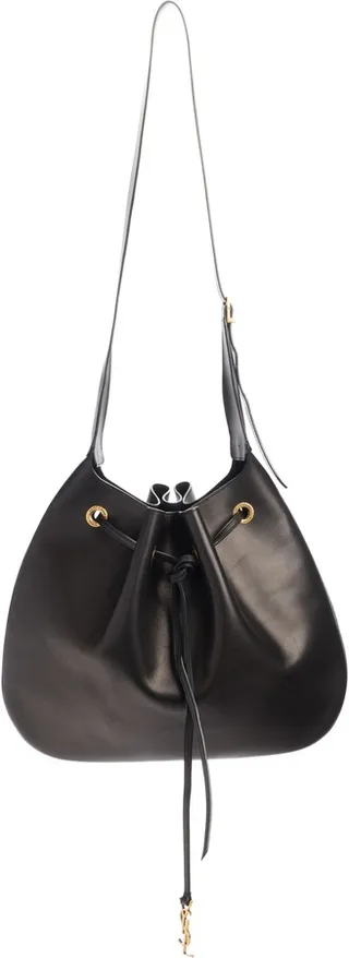 Paris VII Flat Leather Hobo Bag