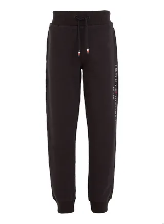 Kids' Essential Organic Cotton Logo Joggers Sweatpants, Black 