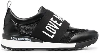 Logo-Print Slip-On Sneakers