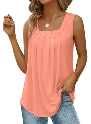 Fashion Solid Color Women's New Sleeveless Vest 