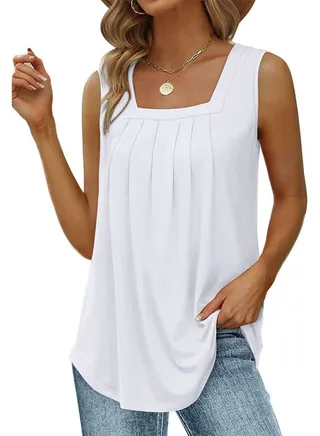 Fashion Solid Color Women's New Sleeveless Vest 