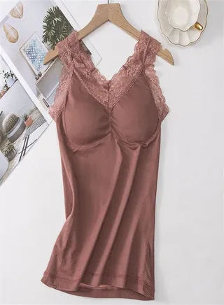 Body Beautifying Base Vest Brown 