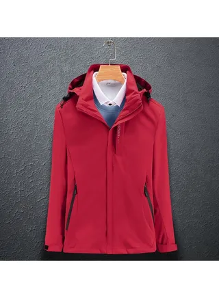 Thin Single Layer Hooded Windproof And Waterproof Overcoat 
