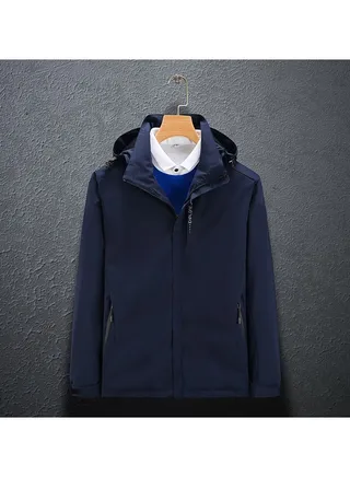 Thin Single Layer Hooded Windproof And Waterproof Overcoat 