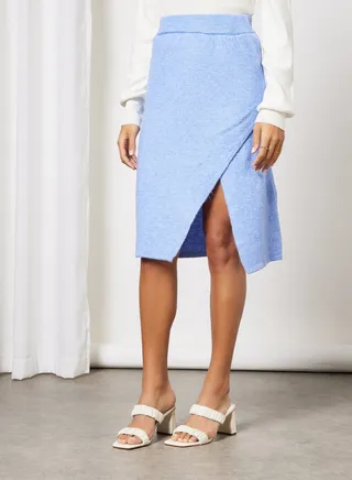Wrap Skirt Light Blue 