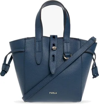 Furla Net Logo Printed Mini Tote Bag